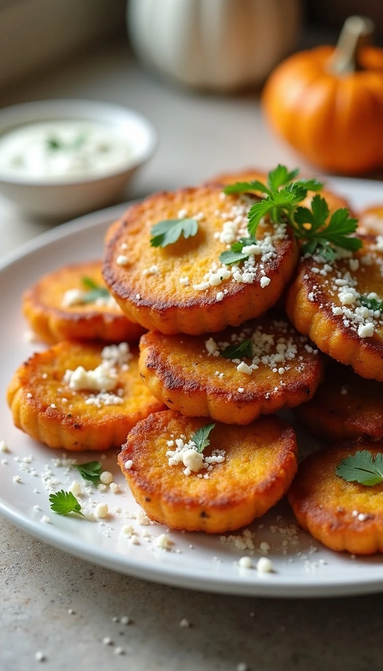 Crispy Parmesan Pumpkin Fritters Recipe