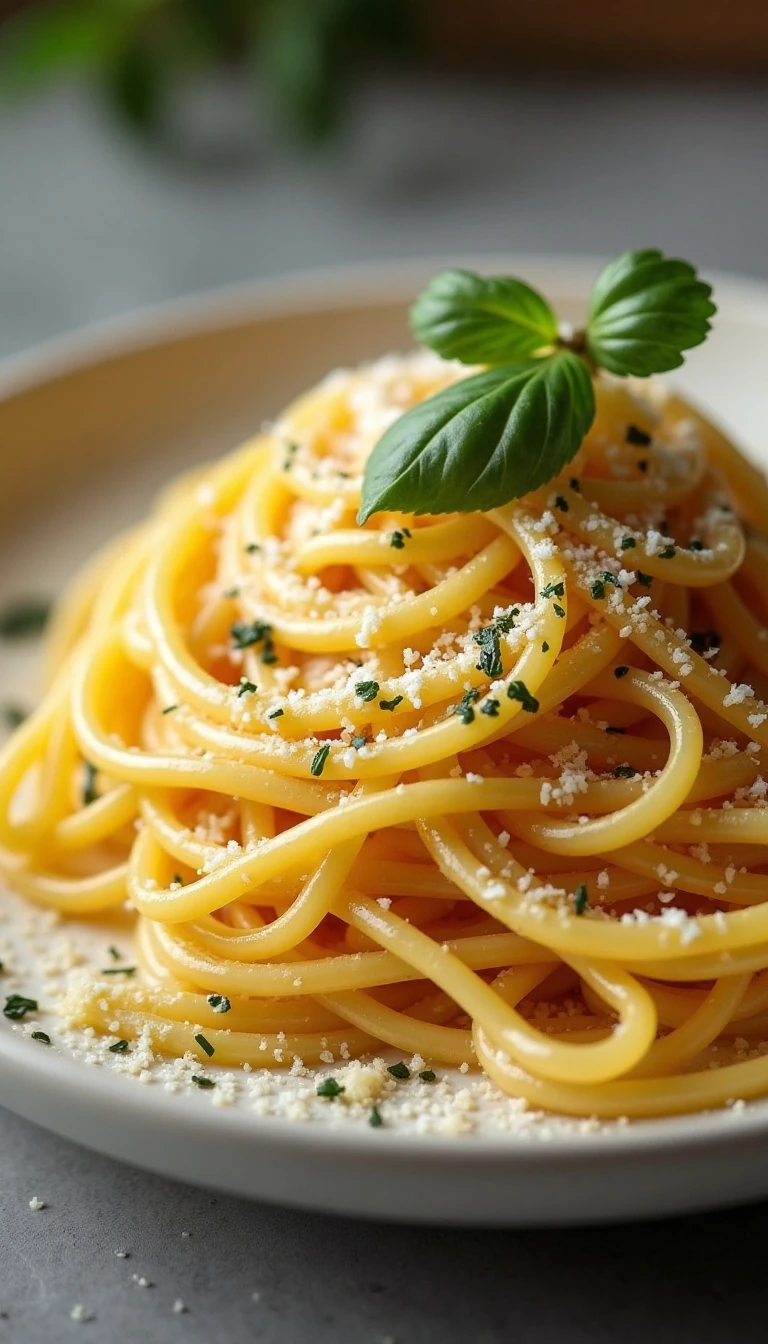 Easy Parsley Parmesan Pasta Recipe with Garlic and Butter