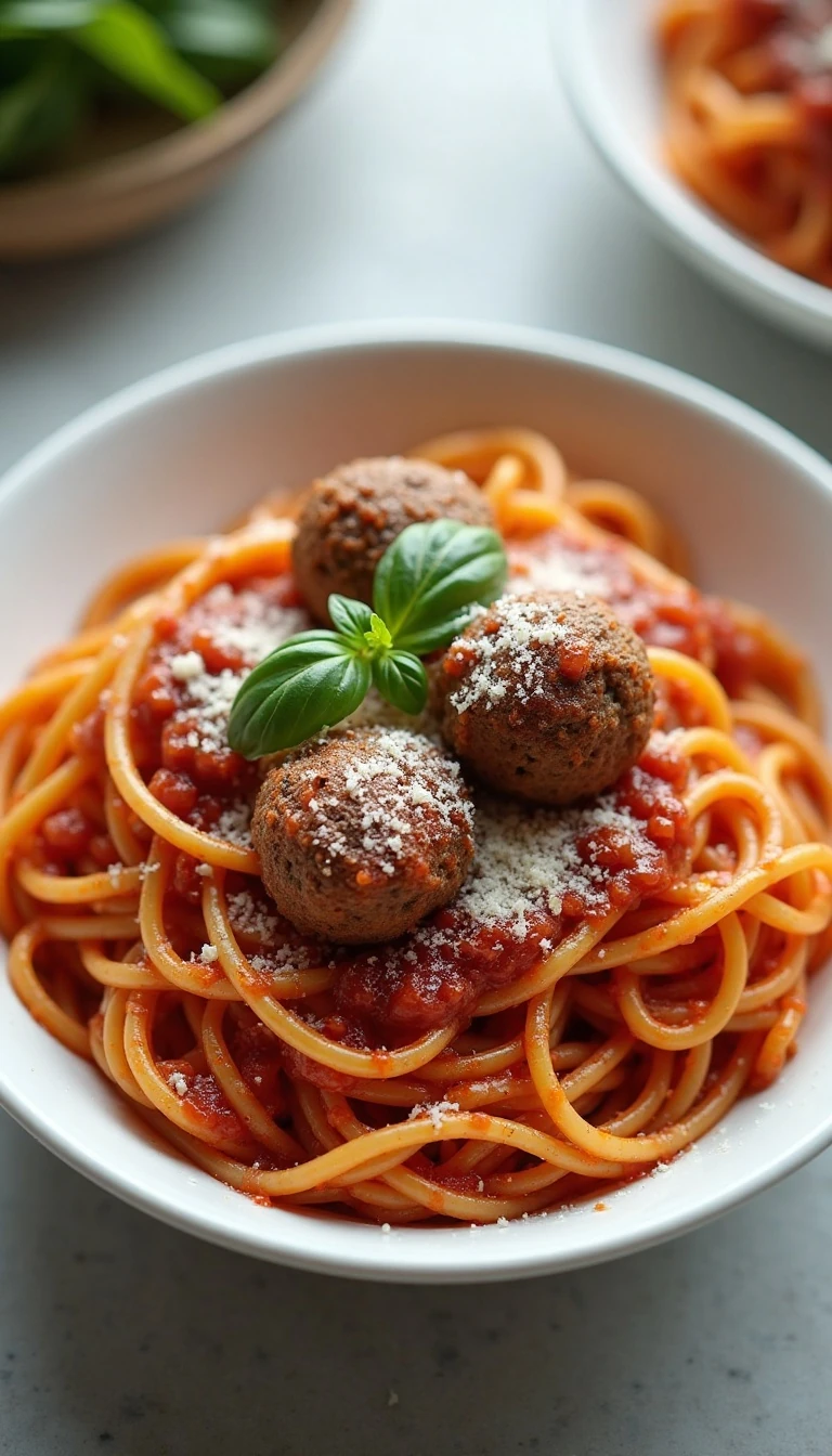 Easy Pasta with Bacon, Meatballs, and Tomatoes Recipe