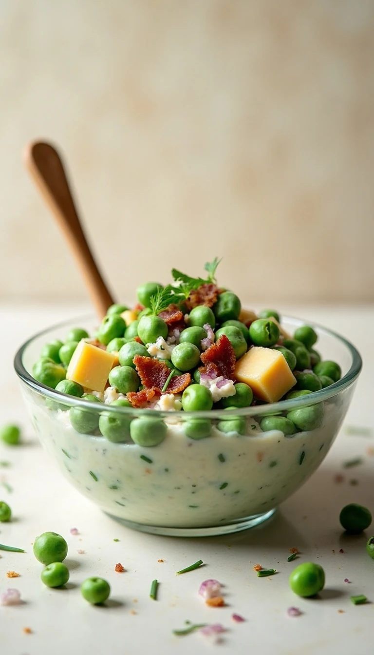 Creamy Pea Salad With Ranch Dressing Recipe