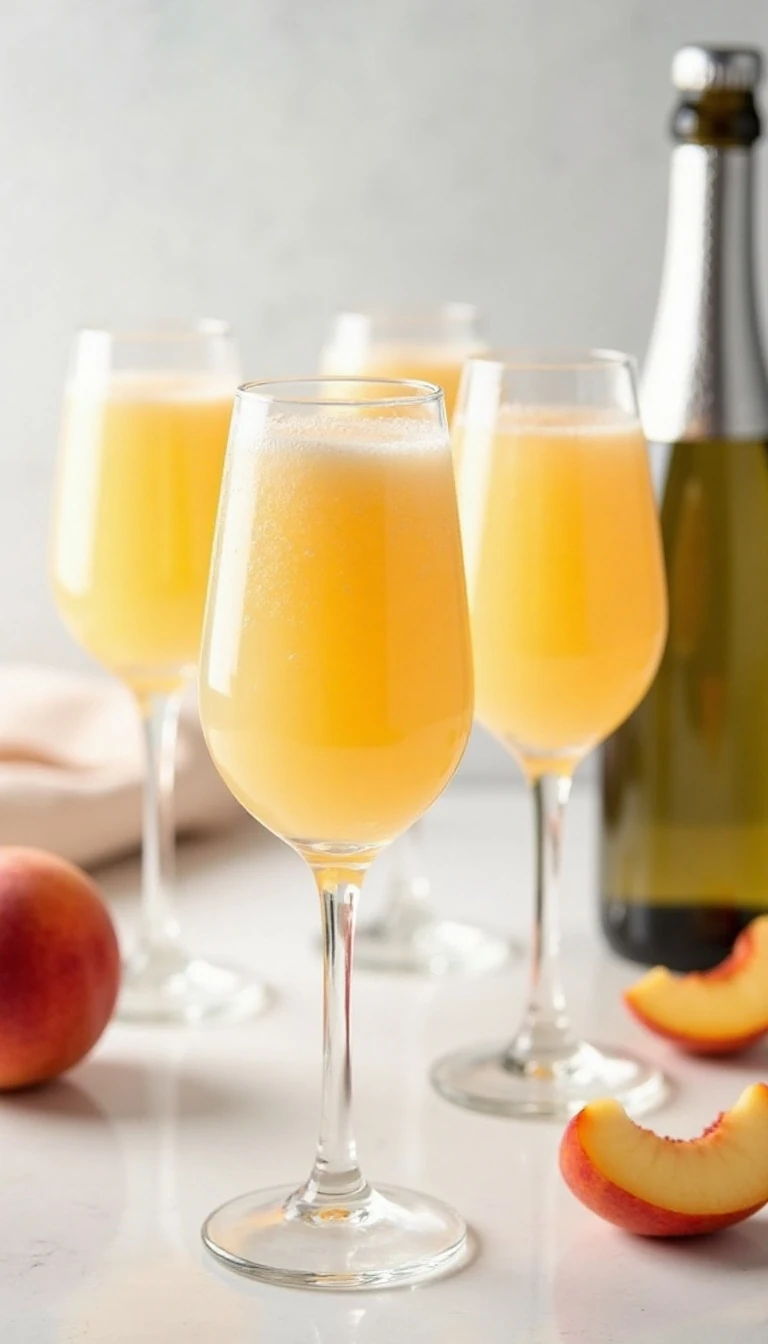 Easy Peach Bellini Slushy Recipe (Only 3 Ingredients!)