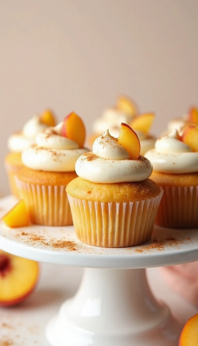 Easy Peach Cake Mix Cupcakes Recipe