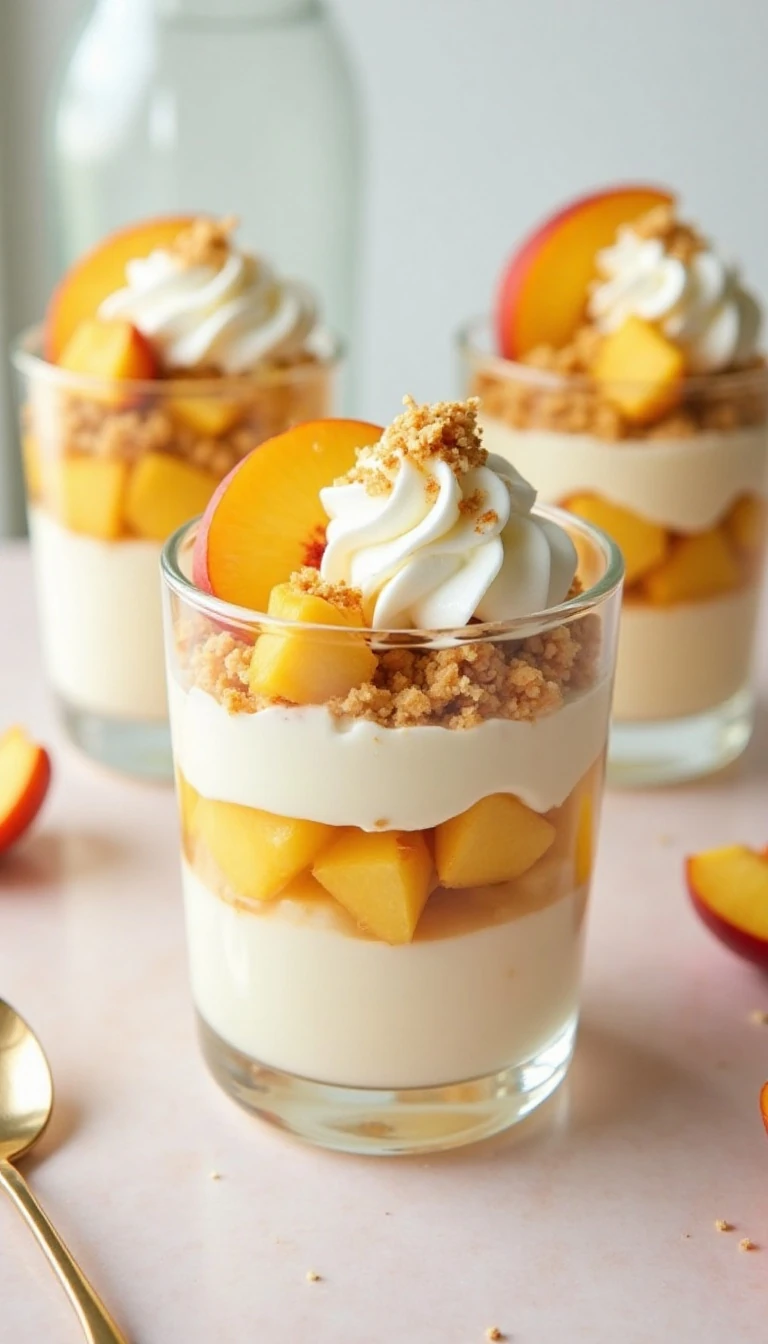Easy Peaches and Cream Parfait Recipe