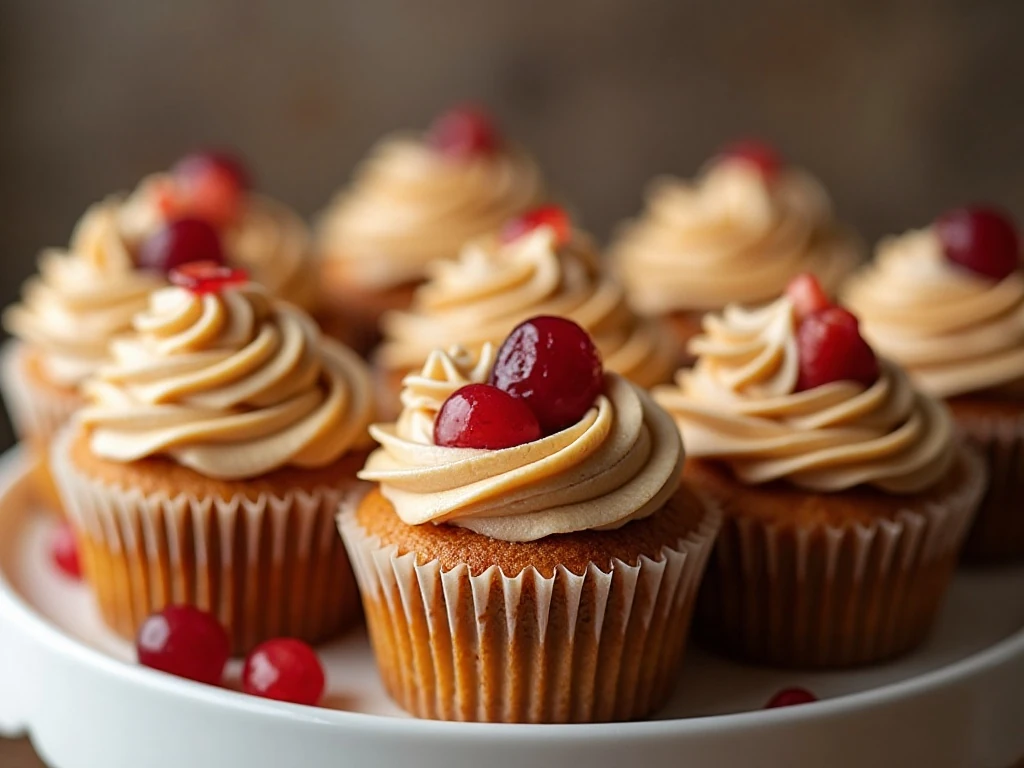 Peanut butter and jelly cupcakes with creamy frosting