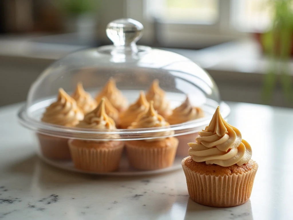 Stored peanut butter and jelly cupcakes