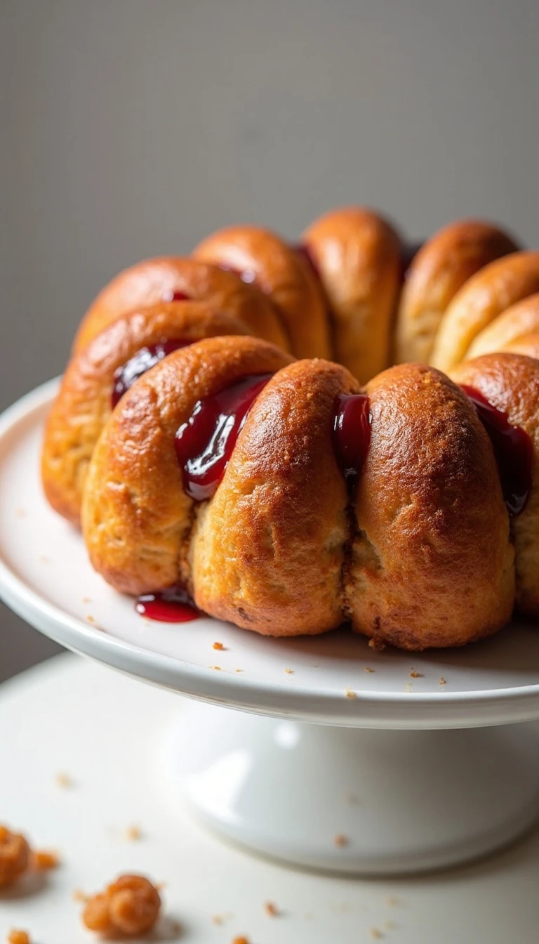 Easy Peanut Butter and Jelly Monkey Bread Recipe