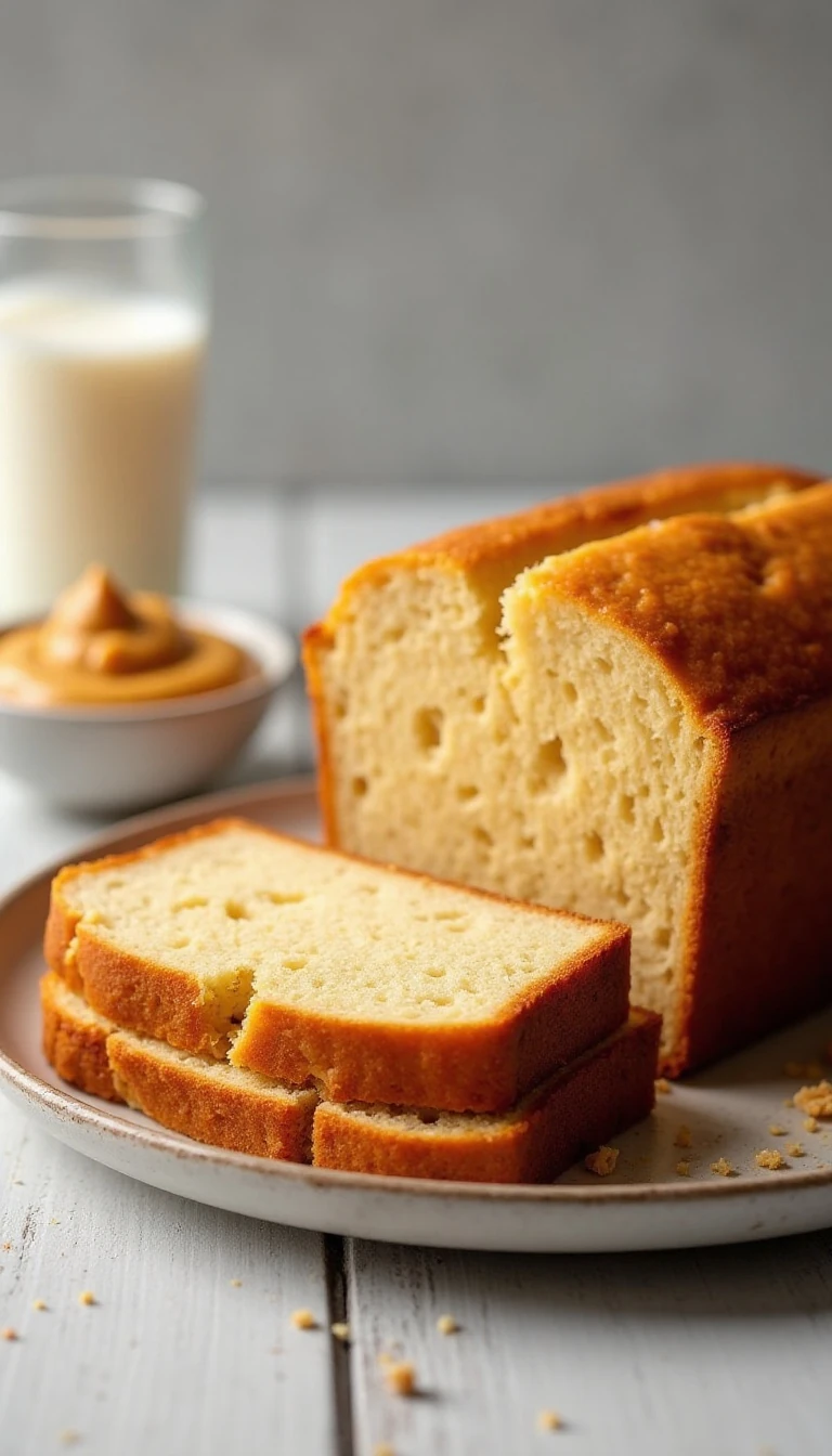 3-Ingredient Easy Peanut Butter Bread Recipe
