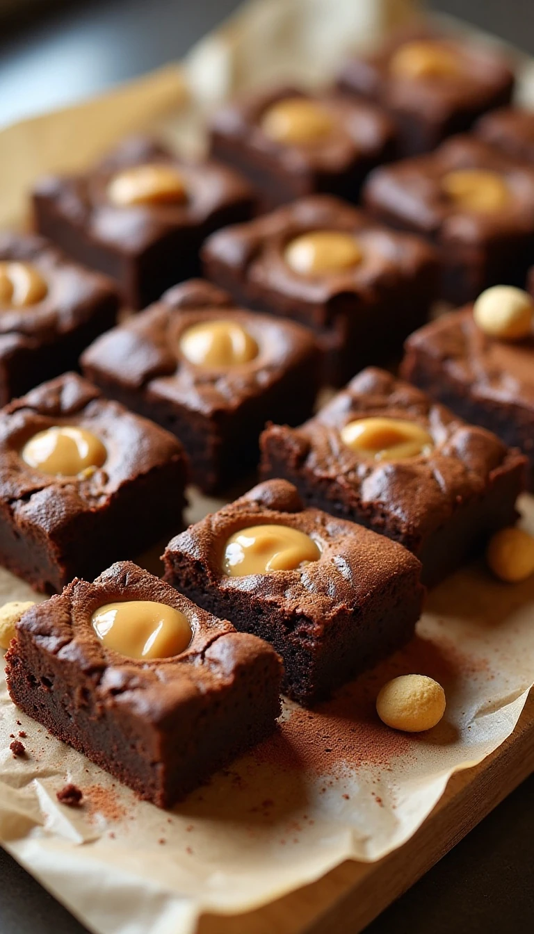 Easy Fudgy Peanut Butter Brownies Recipe