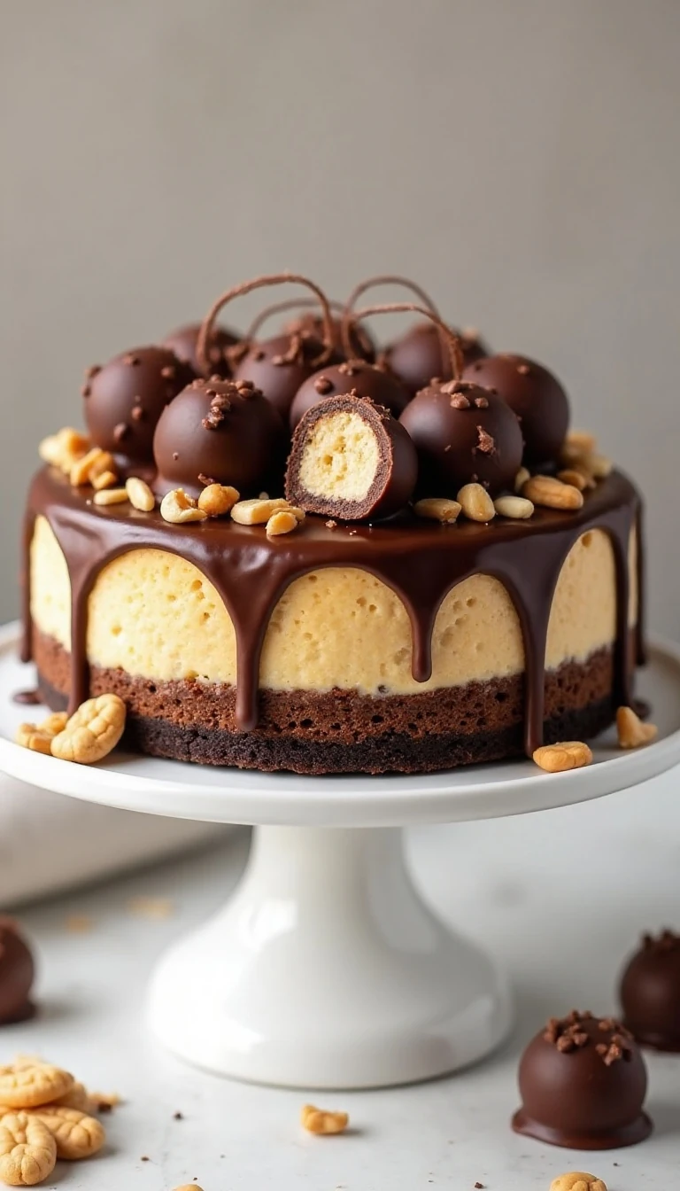 Peanut Butter Buckeye Cheesecake: A Decadent Dessert Delight