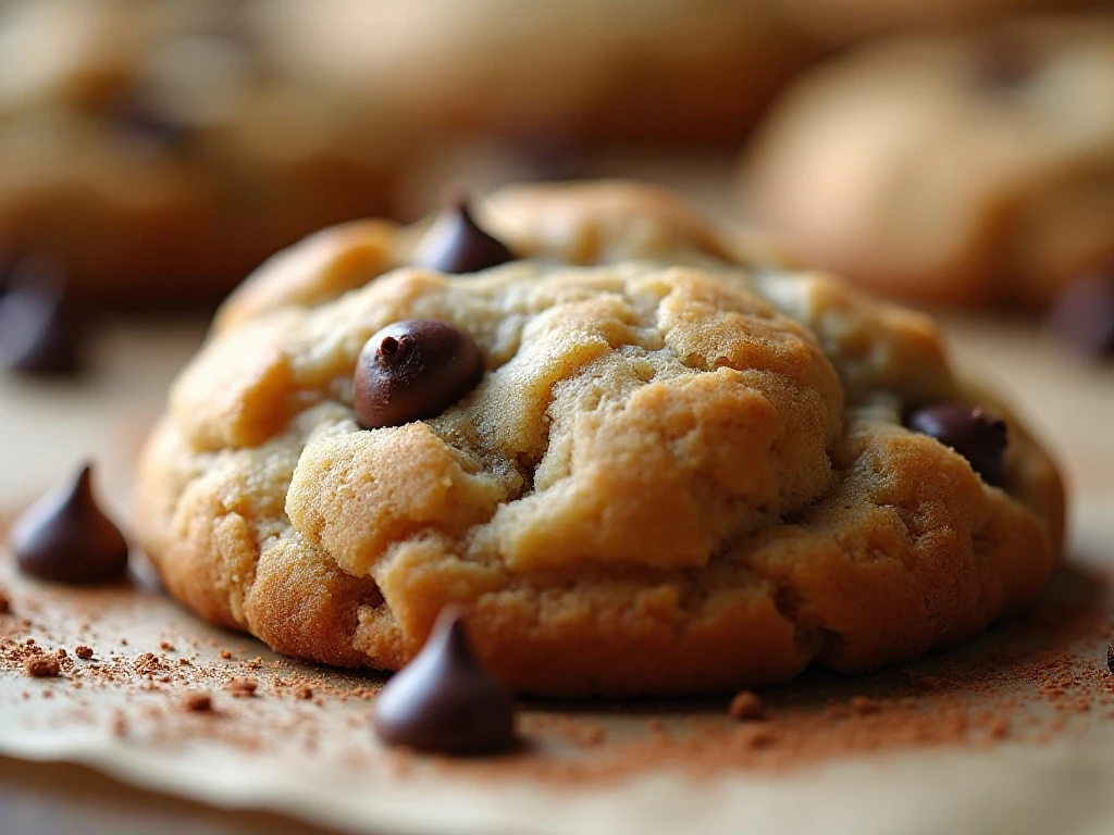 Close-up of the soft center and delicate crumb of a meltaway cookie