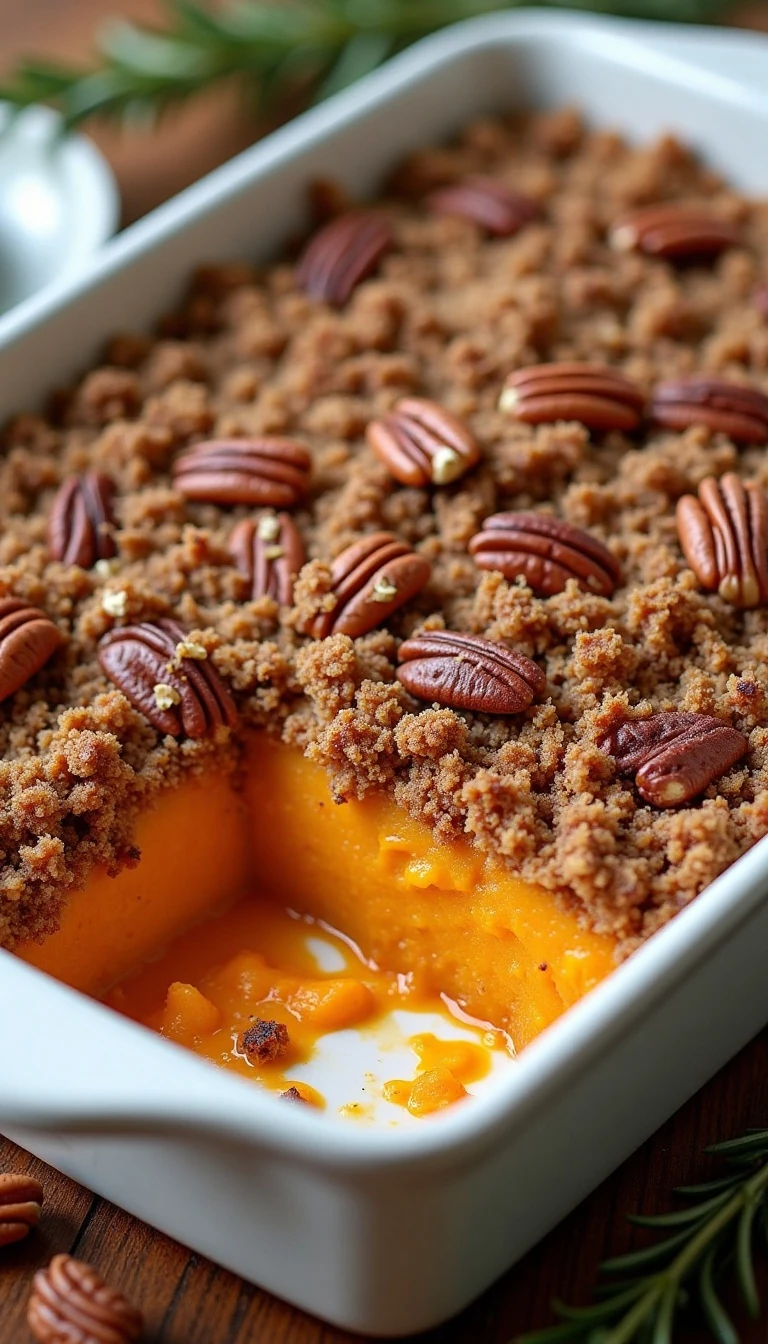 Easy Pecan Crumb Sweet Potatoes Recipe