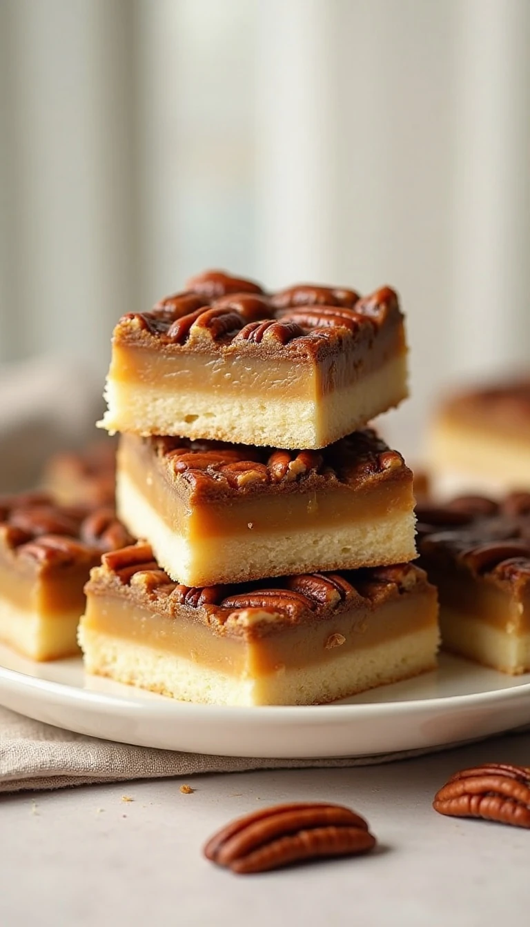 Easy Pecan Pie Bars Recipe with Buttery Shortbread Crust