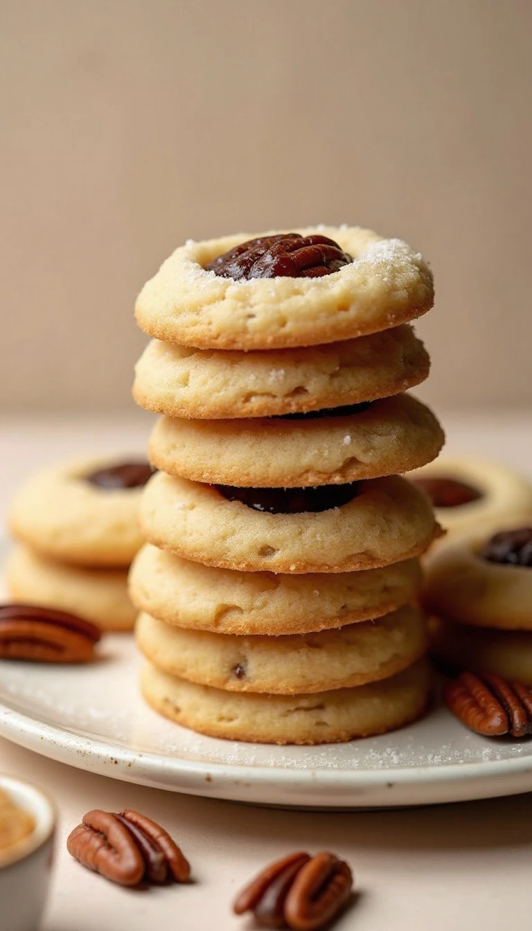 Pecan Pie Thumbprint Cookies Recipe