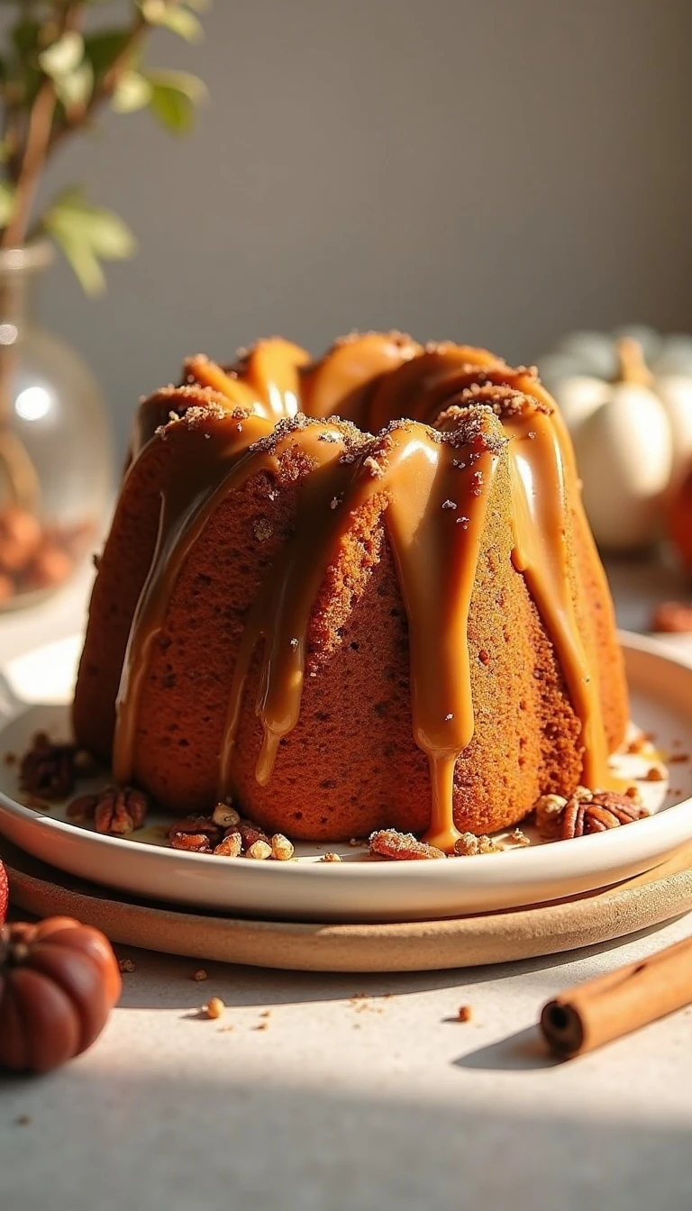 Pecan Praline Pumpkin Cake: A Decadent Fall Favorite