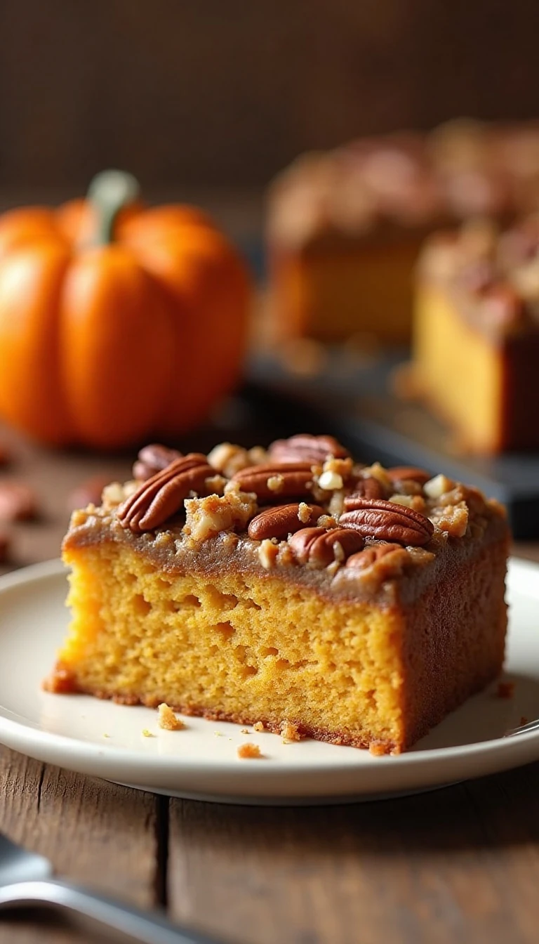 Pecan Praline Pumpkin Cake Recipe (Easy & Delicious)