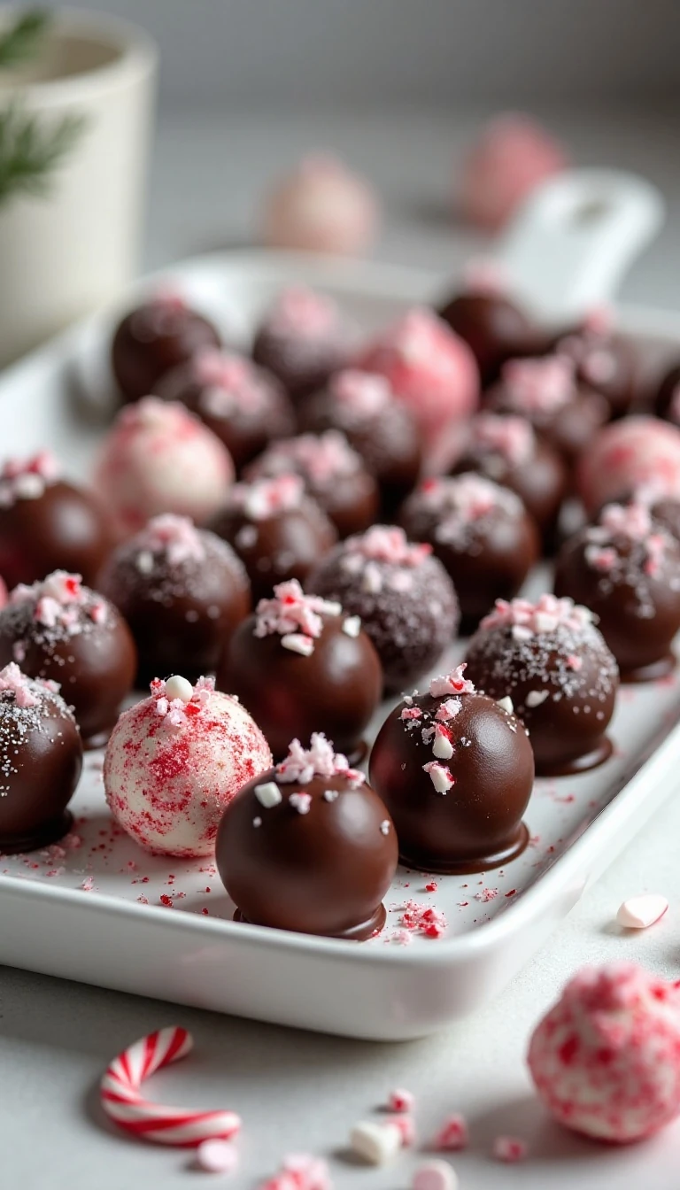 Easy Peppermint Chocolate Truffles Recipe