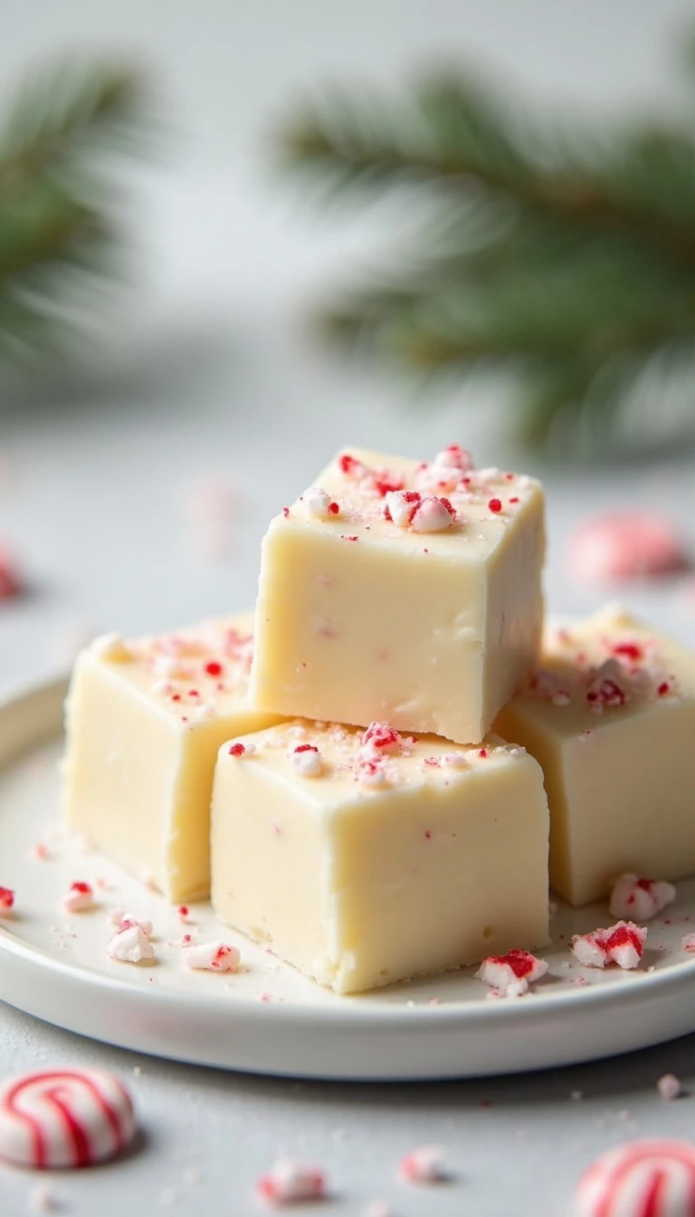 Easy 3-Ingredient Peppermint Fudge Recipe