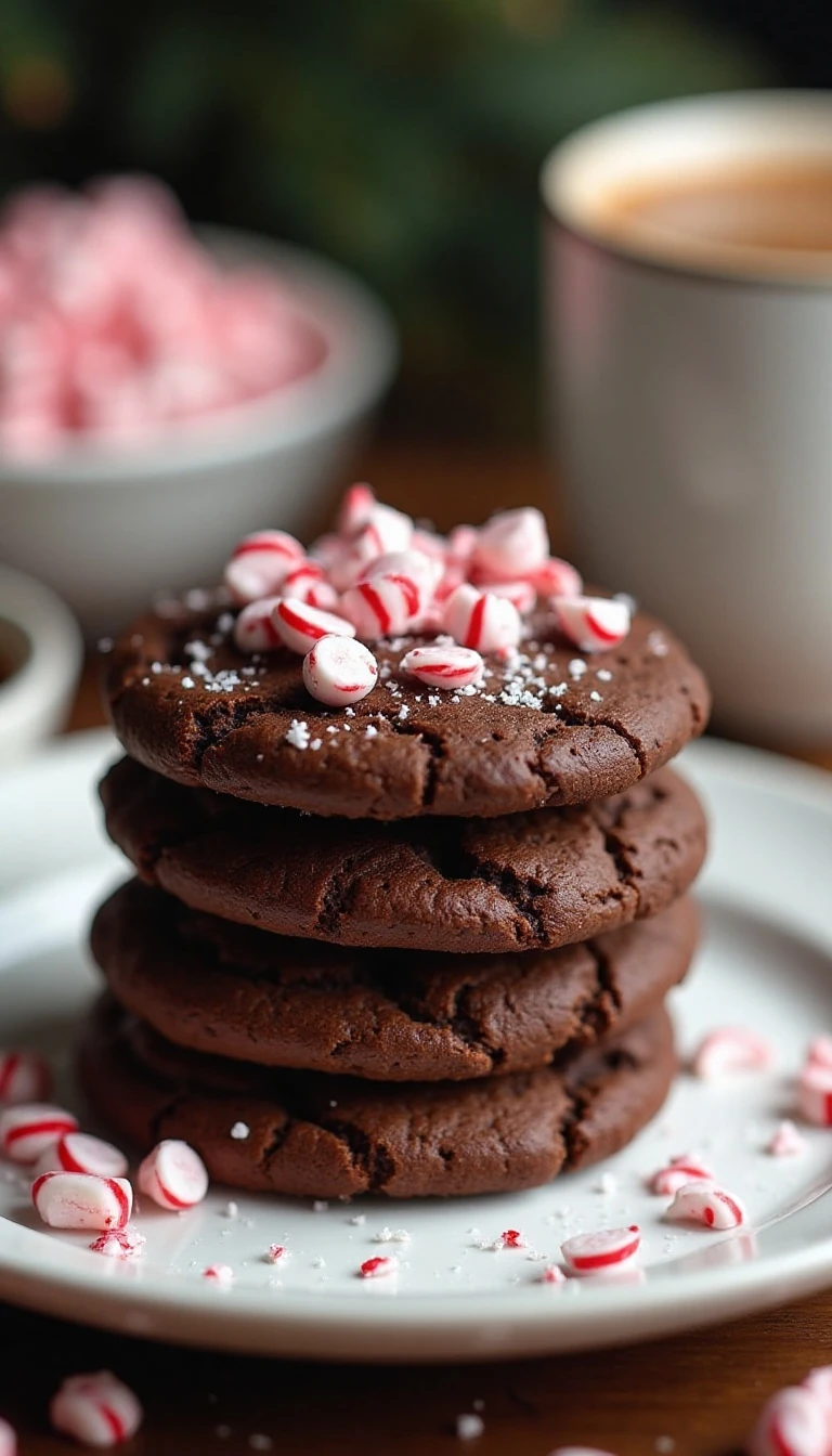 Chewy Peppermint Mocha Cookies Recipe