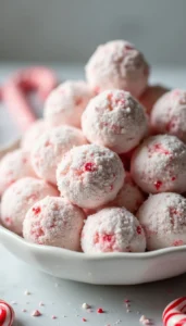 Easy Peppermint Snowball Cookies Recipe