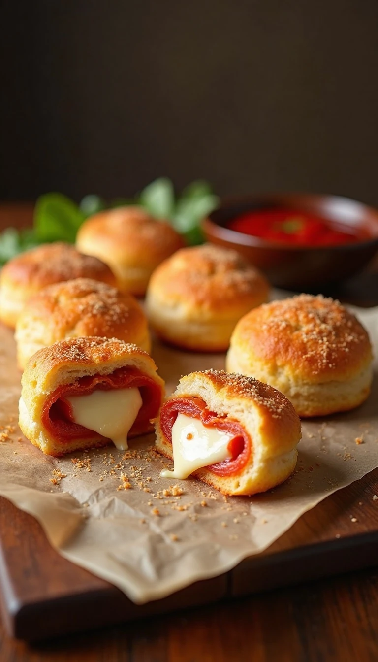 Easy Pepperoni Cheese Pizza Bombs Recipe