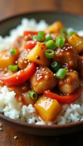 Sweet and Savory Pineapple Ginger Chicken Recipe
