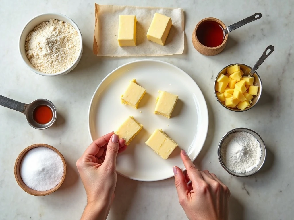 Ingredients for an easy pineapple squares recipe