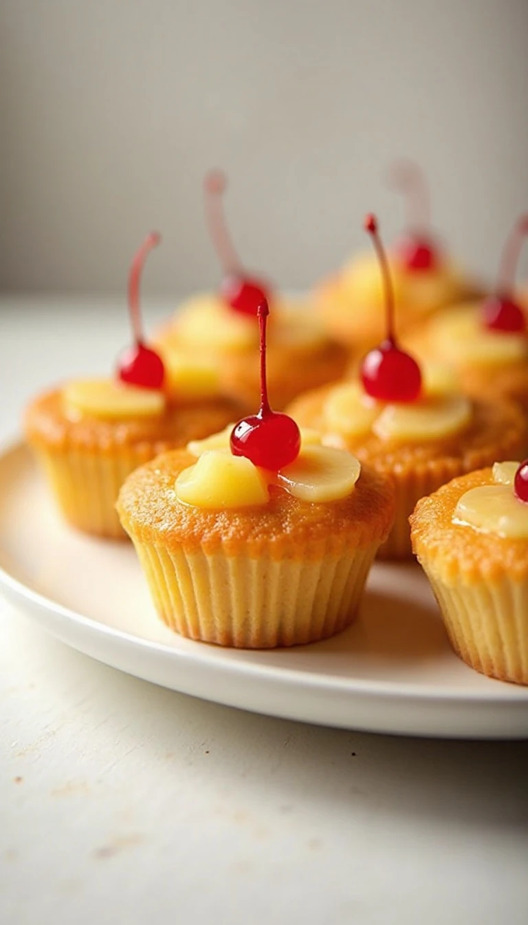 Easy Pineapple Upside-Down Cupcakes Recipe