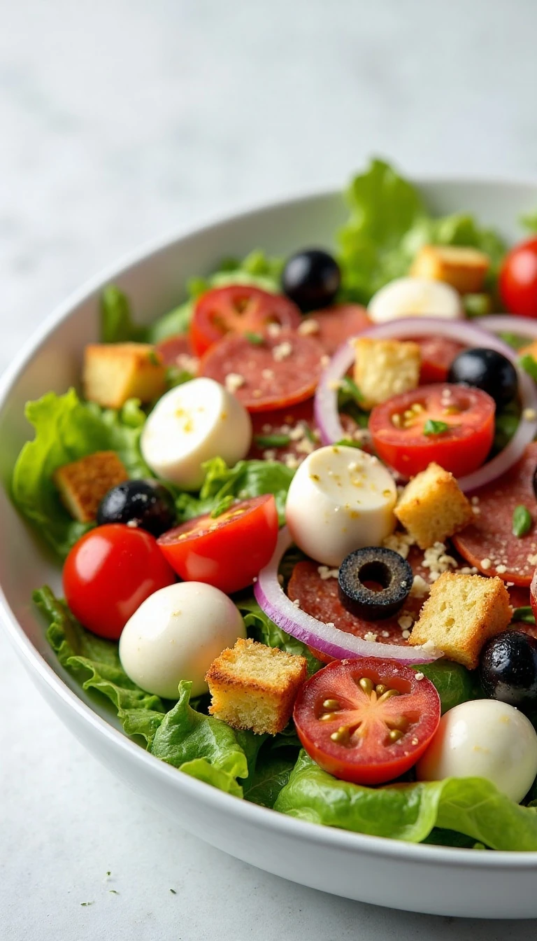 Easy Pizza Salad Recipe (Quick & Flavorful)