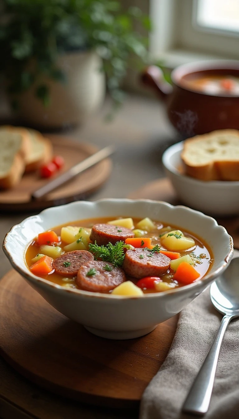 Polish Sausage and Cabbage Soup: A Cozy Classic