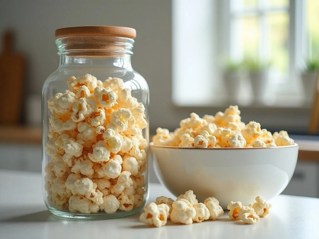 Stored everything bagel seasoning popcorn in an airtight container