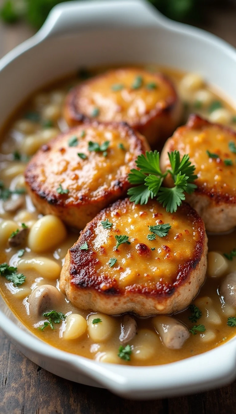 Easy Pork Chops and Scalloped Potato Casserole Recipe