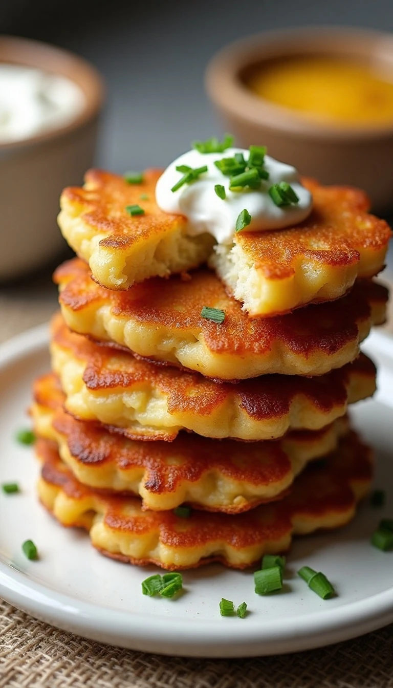 Crispy Potato Fritters: Easy Homemade Recipe