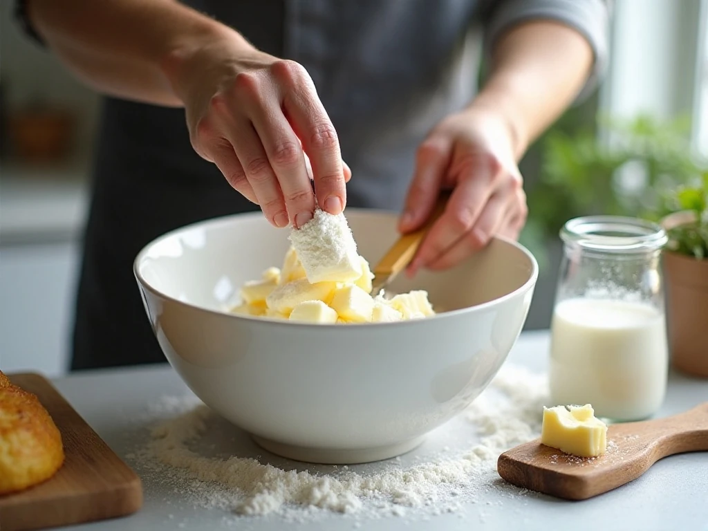 Creaming butter and sugar for pound cake batter