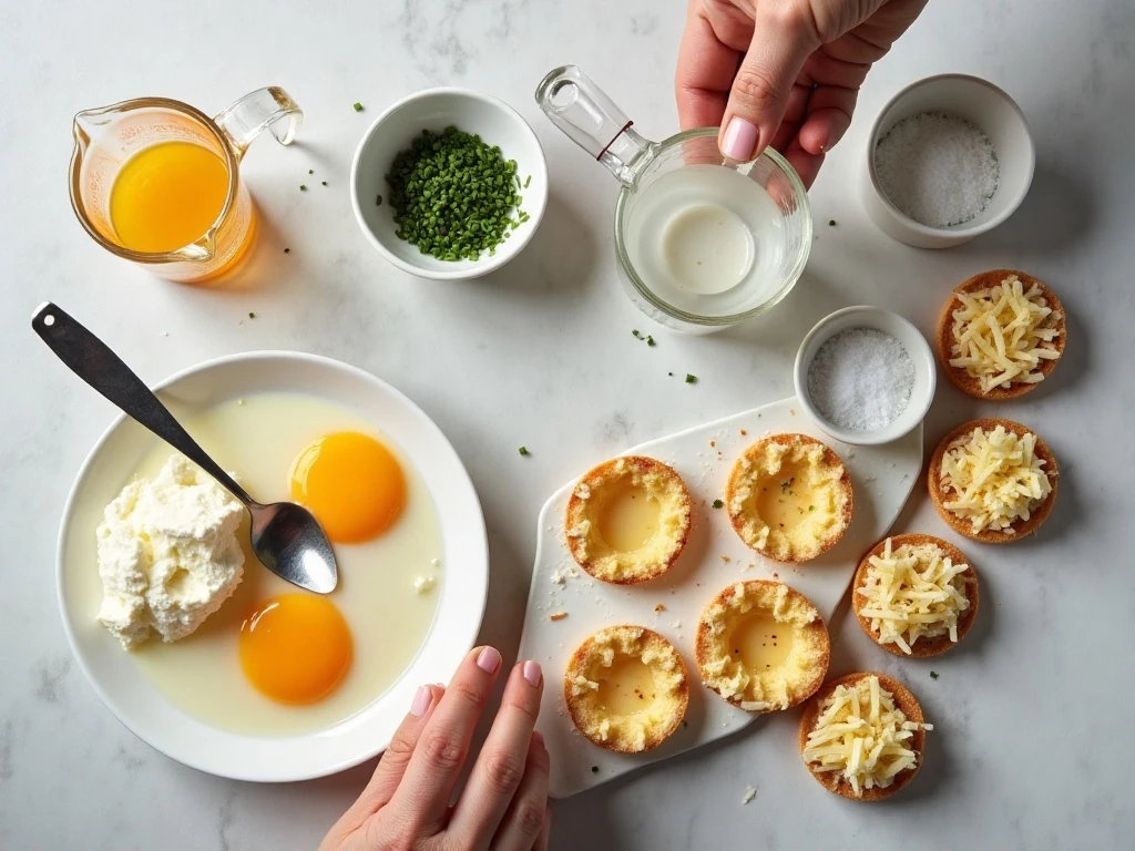 Ingredients for pressure cooker egg bites