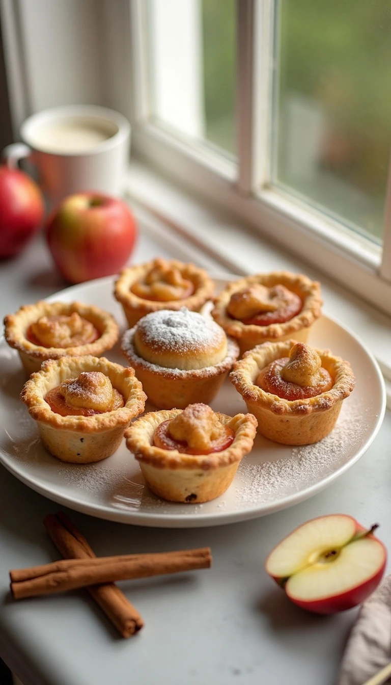 Easy Muffin Tin Puff Pastry Apple Pies Recipe for Breakfast