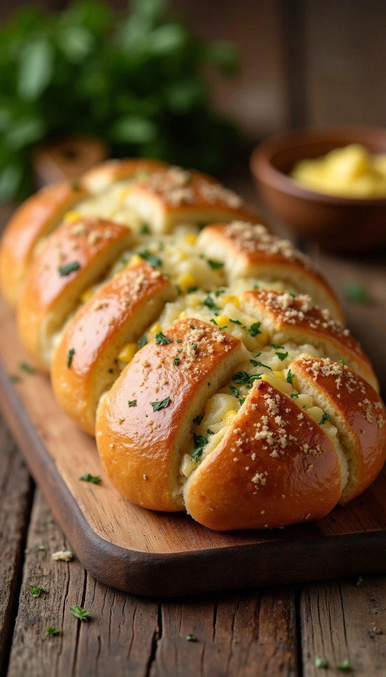 Easy Pull-Apart Garlic Bread Recipe