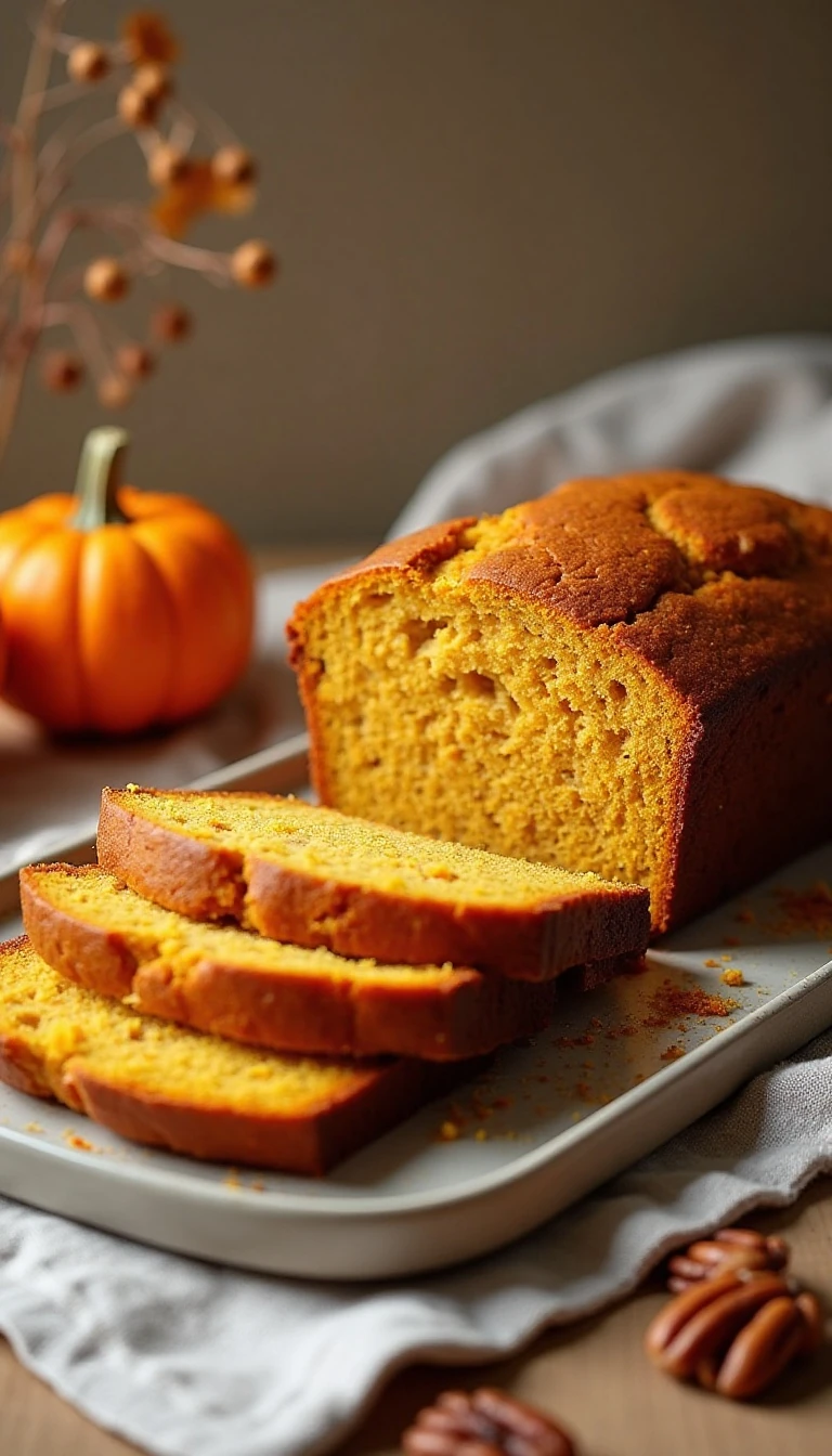 Moist Pumpkin Bread Recipe Made with Yogurt