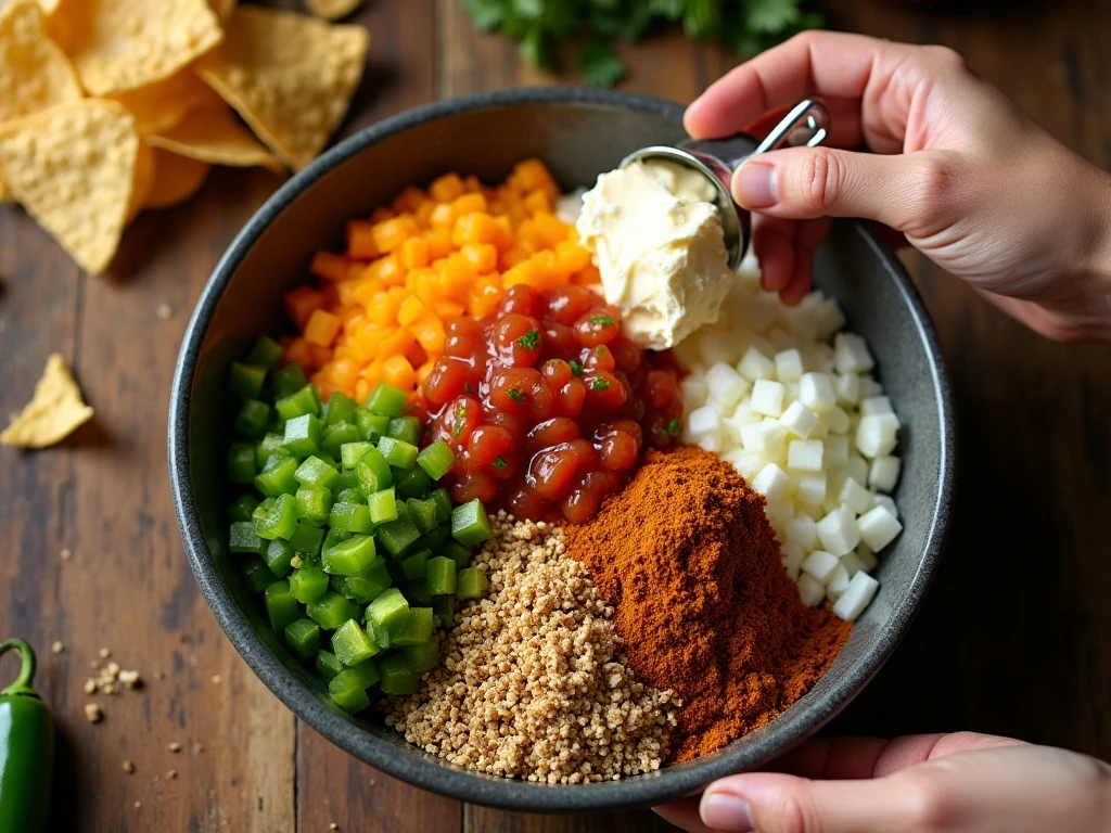 Ingredients for an easy pumpkin cheese ball recipe