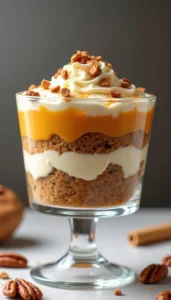 Easy Pumpkin Cheesecake Gingerbread Trifles Recipe