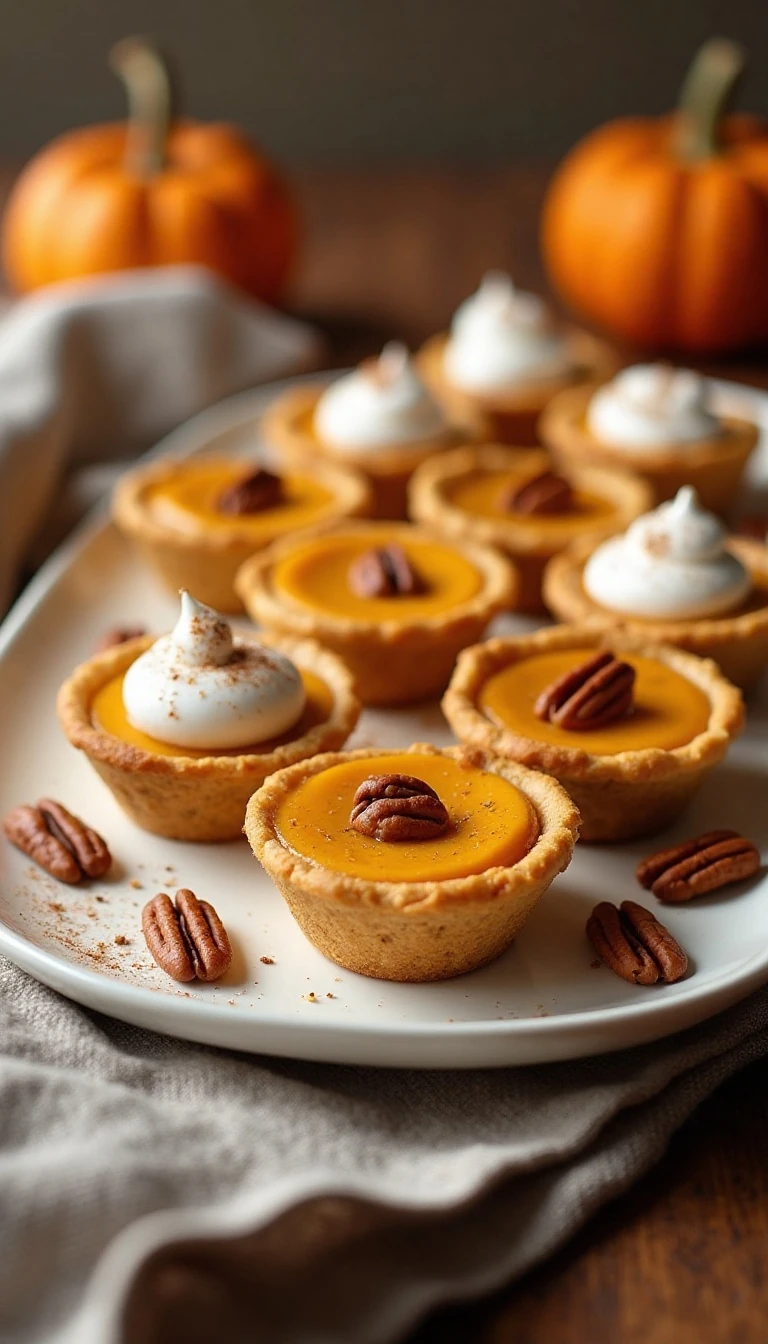 Mini Pumpkin Cheesecake Tarts Recipe
