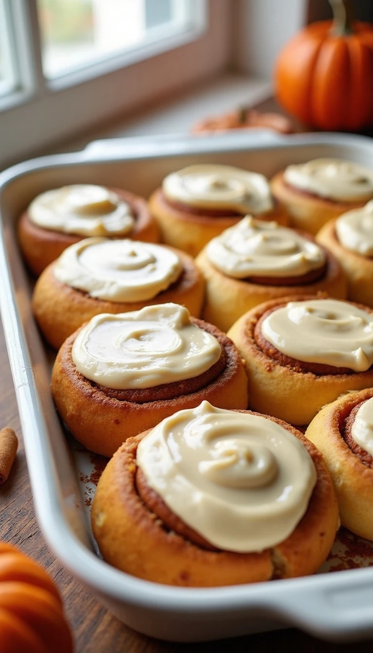 Easy Homemade Pumpkin Cinnamon Rolls Recipe