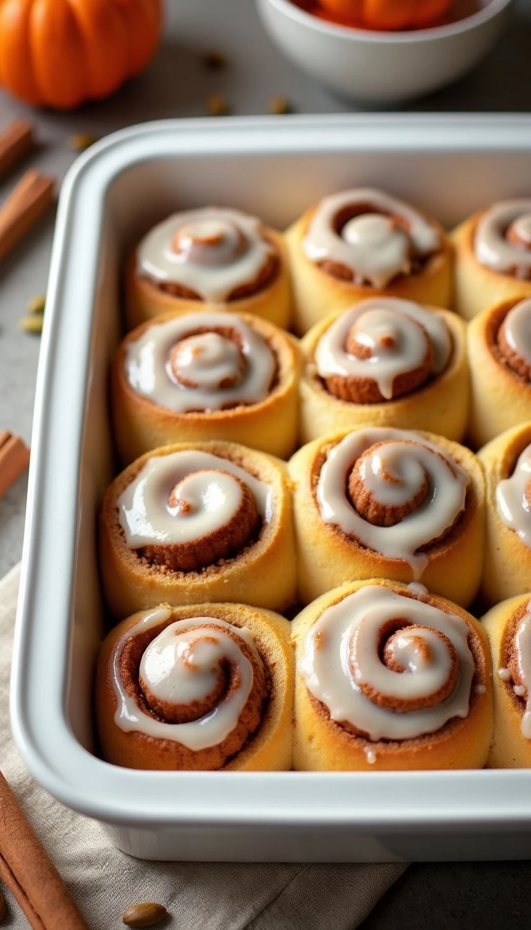Easy Homemade Pumpkin Cinnamon Rolls Recipe