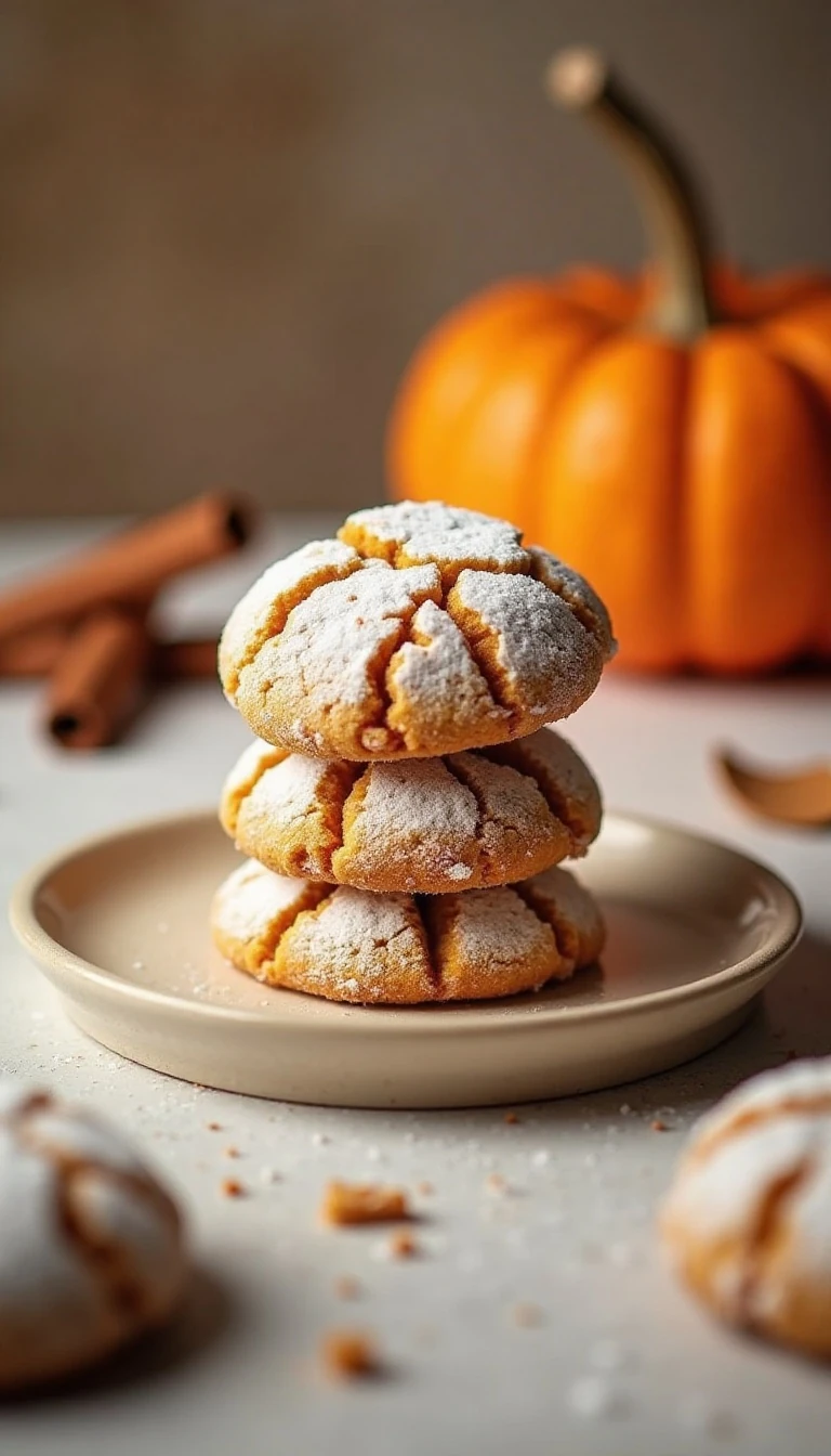 Pumpkin Crinkle Cookies Recipe for a Soft, Fudgy Treat