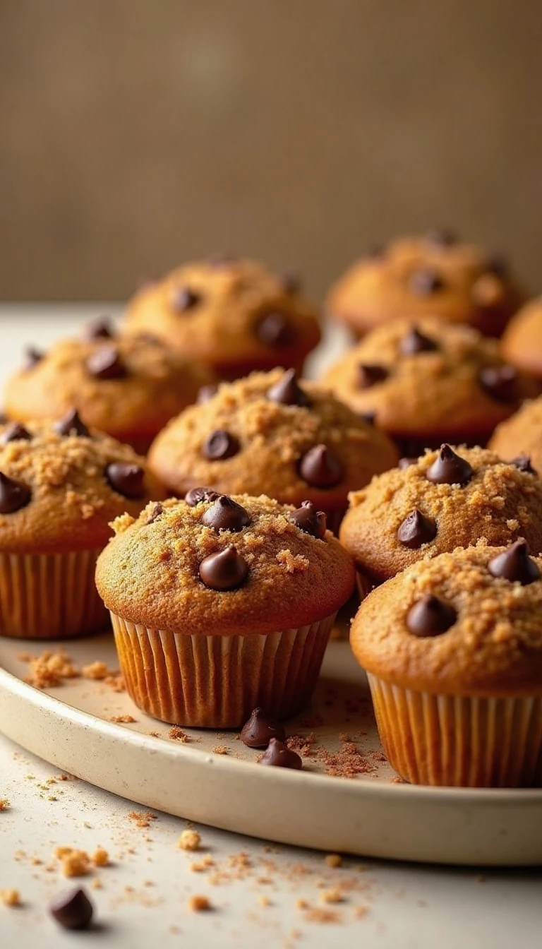 Pumpkin Crumb Chocolate Chip Muffins Everyone Will Love