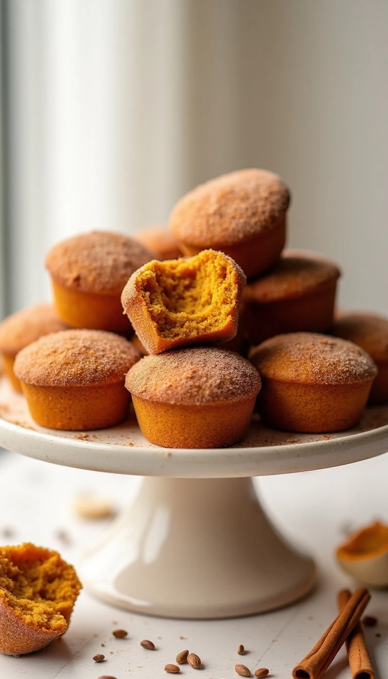 Easy Pumpkin Doughnut Muffins Recipe