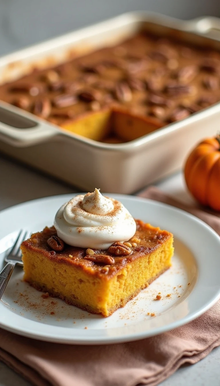Easy Pumpkin Dump Cake Recipe with Yellow Cake Mix