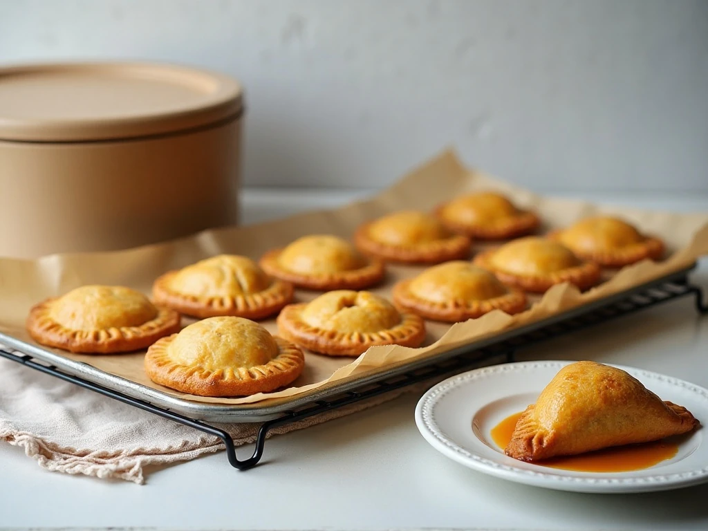 Cooled pumpkin hand pies ready for storage or serving