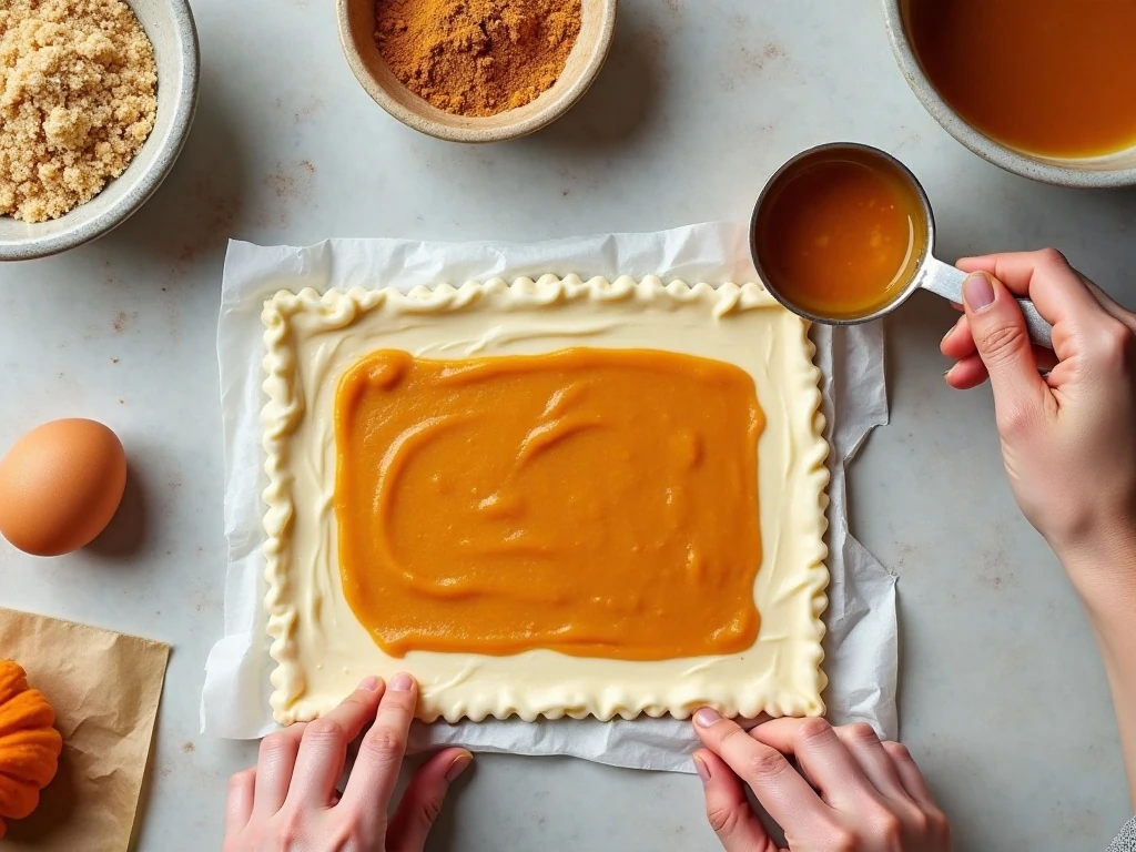 Ingredients for pumpkin puff pastry bites