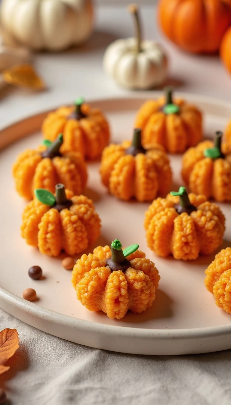 Easy Pumpkin Rice Krispie Treats for Fall
