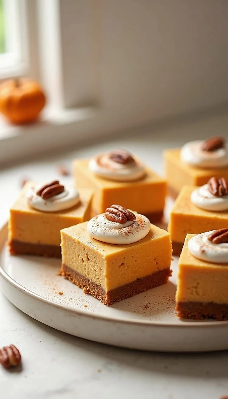 Easy Pumpkin Spice Cheesecake Bars Recipe